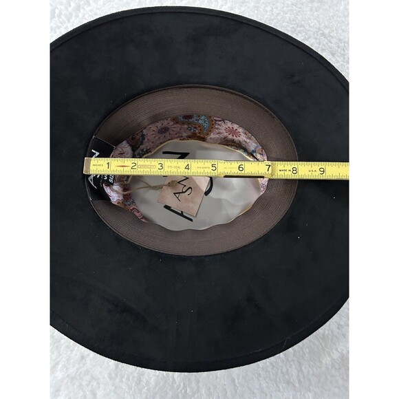 Anthropologie ASN Braided Rancher Hat Women Black Knotted Band Classic Sz OS NWT - Picture 5 of 8